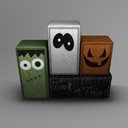 Halloween Mesh Wooden Blocks (Small)