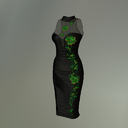 Gothic Lucky Clover Fitmesh Dress