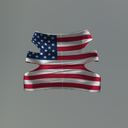 Patriotic Belleza Peekaboo Miniskirt