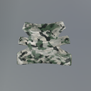 Green Camouflage Belleza Peekaboo Miniskirt