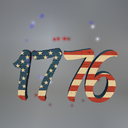 Sparkling Patriotic Year Mesh Tip Jar