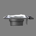 Autopsy Table with Shrouded Corpse